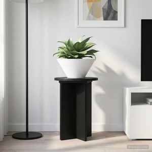 vidaXL Стойка за растения 2 бр. Черно Ø29, 5 x 40 см (899736)