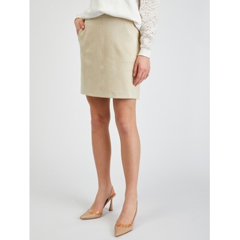 Orsay Бежова дамска пола от велур ORSAY Orsay | Byal | ЖЕНИ | M