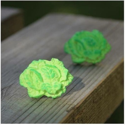 CircusMind náušnice pecky vegan Fimo salát S0623