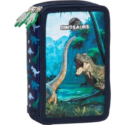 DERFORM - Несесер с 3 ципа, пълен DINOSAUR 19