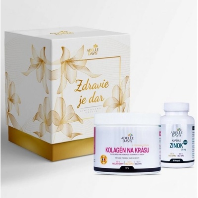 Adelle Davis Kolagén na krásu 187 g + Adelle Davis Zinok Forte 25 mg 60 kapsúl