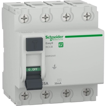 Schneider Electric SE ДТЗ Easy 9 4P 25A 30mA тип AC 6kA 4 мод. - EZ9R32425 (EZ9R32425)