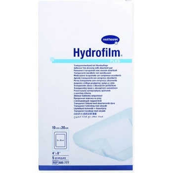 HARTMANN Hydrofilm Plus Прозрачна филм-превръзка с абсорбираща подложка 10cm x 20cm 5 бр