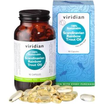 Image 1 of Viridian 100% Organic Scandinavian Rainbow Trout Oil [90 капсули]