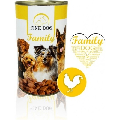 Fine Dog Family Adult drůbeží 1240 g