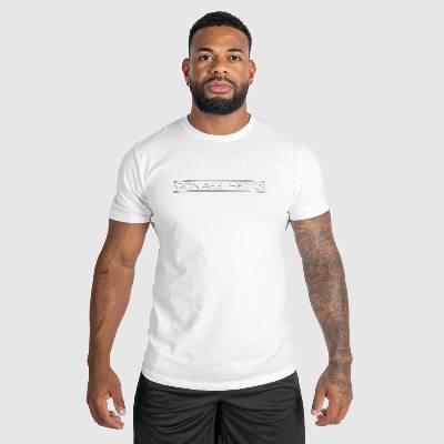 Pánske fitness tričko Iron Aesthetics Glam biele