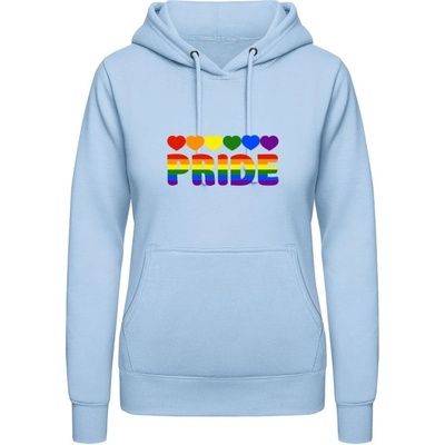 AWDis Pride mikina s Dúhovým dizajnom Pride nebeská modrá