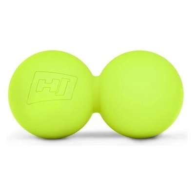 Hop-Sport Dvojitá masážna loptička 63 mm - limetková