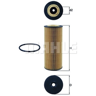 Olejový filter MAHLE ORIGINAL OX 1162D (OX1162D)