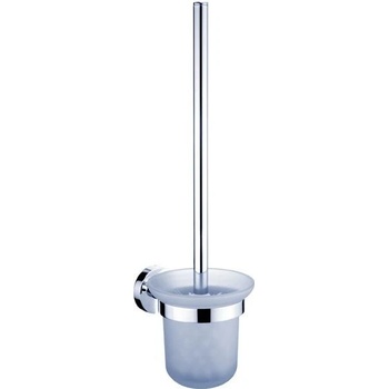 Nimco UNIX toaletní WC kartáč, rosené sklo, nádobka nízká UN13094C-26