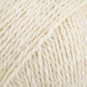 DROPS Design Soft Tweed Uni Colour 01 Off White Плетива прежда (105001)