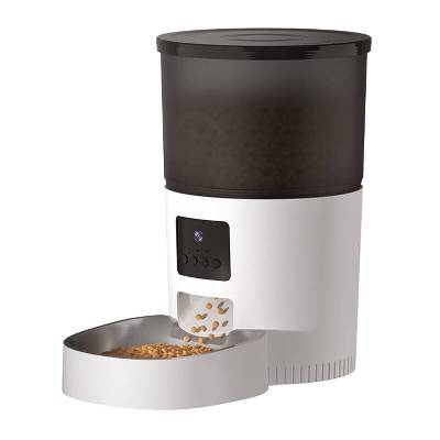 Rojeco 3L Automatic Pet Feeder WiFi with Camera - диспенсър за храна с камера за домашни любимци (бял)