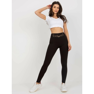 Leggings-LA-LG-T-82.37X-black čierna RUE PARIS