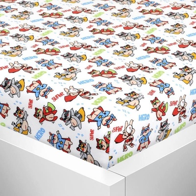 Bellatex Prostěradlo Jersey LUX bílé Červené Modré 60x120