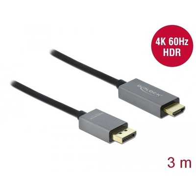 Delock Кабел активен Delock 85930, DisplayPort 1.4 - HDMI 4K 60 Hz(HDR), 3 м (D85930)