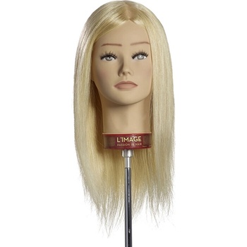 L´image Cvičná hlava platinová blond Limage Kathrin 35 cm