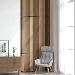 vidaXL Стенни панели 8 бр. 60, 5 x 60 см Натурално (42046451)