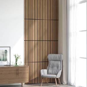 vidaXL Стенни панели 8 бр. 60, 5 x 60 см Натурално (42046451)