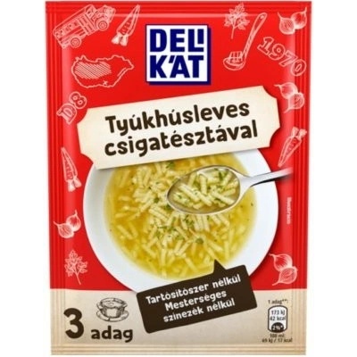 Delikat slepačia polievka s krátkymi makarónmy 40 g
