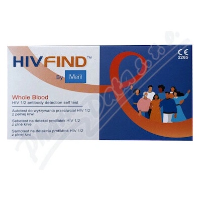 Meril HIV FIND Test samotest na detekciu protilátok HIV 1/2 z krvi 1 ks