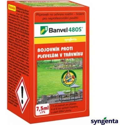 SYNGENTA BANVEL 480S Selektivní herbicid proti plevelům 7,5 ml