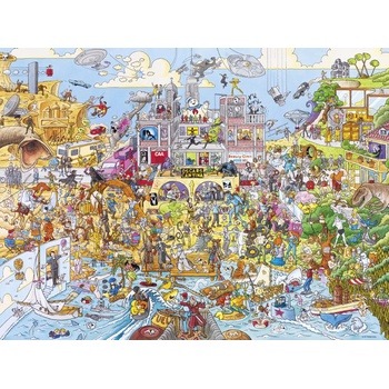 Image 1 of Heye - Puzzle Christoph Schöne: Hollyworld - 1 500 piese
