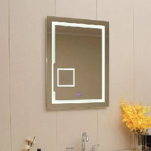 Inter Ceramic Огледало с осветление и против замъгляване Inter Ceramic, правоъгълно, 60x80 см, гланциран хром (1899)