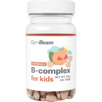 GymBeam Chewable B-Complex for Kids [120 Дъвчащи таблетки] Кайсия