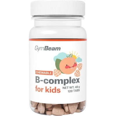 GymBeam Chewable B-Complex for Kids [120 Дъвчащи таблетки] Кайсия