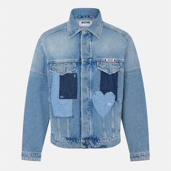 Moschino Яке MOSCHINO Men's Denim Structured Fit Jacket - Blue