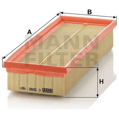 MANN FILTER Vzduchový filter C 3282