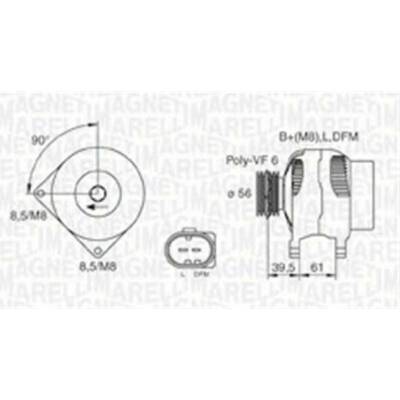 generátor MAGNETI MARELLI 063731394010