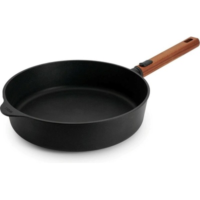 Woll Nepřilnavá soté pánev Eco Logic QXR s dřevěnou odnímatelnou rukojetí, Ø 28 cm 1728WLCI-Q