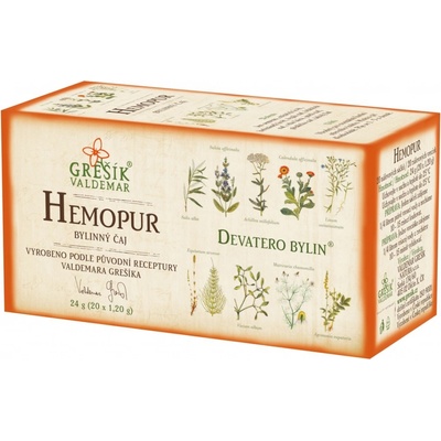 Grešík Hemopur čaj Devätero bylín 20 x 1,2 g