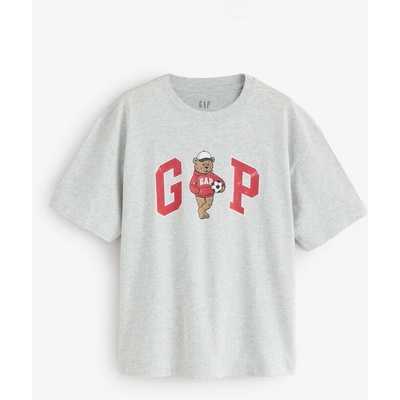 GAP tričko Brannan Bear s logom sivá