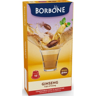 Caffe Borbone Ženšenová káva s mliekom kapsule do Nespresso 10 ks