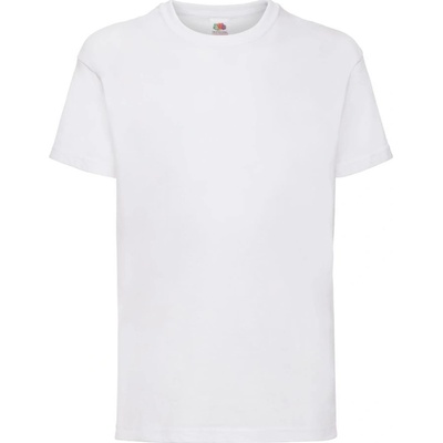 Fruit of the Loom dětské tričko kids Valueweight T White