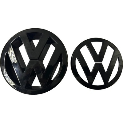 VW GOLF V MK5 (2003-2010) přední a zadní znak, logo (12,5cm a 11,3cm) - černá lesklá | Zboží Auto