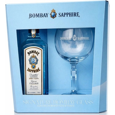 Bombay Sapphire 40% 0,7 l (darčekové balenie 1 pohár)