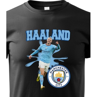 Dětské tričko Haaland Manchester City ČernáCanvas Dětské tričko Bezvatriko.cz 2363