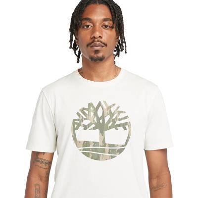 Timberland МЪЖКА ТЕНИСКА kennebec river tree logo t-shirt for men in vintage white - 3xl (tb0a5up3cm9)