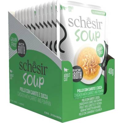 Schesir Soup kuře s dýní 12x40 g