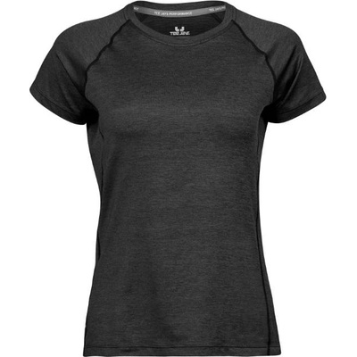 TEE JAYS tj7021 cooldry / Дамска спортна тениска - черен меланж l (18702116903)