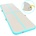 vidaXL Надуваем дюшек за гимнастика с помпа, 700x100x10 см, PVC, зелен (91926)