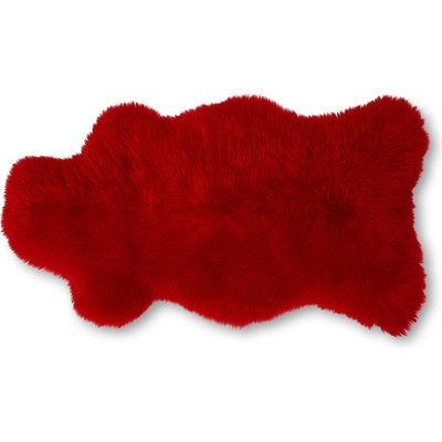 Wooline Ovčia koža červená