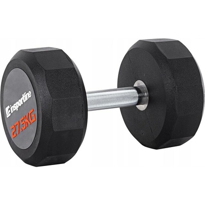 inSPORTline Činky potažené/pogumované pevné 1 x 27,5 kg