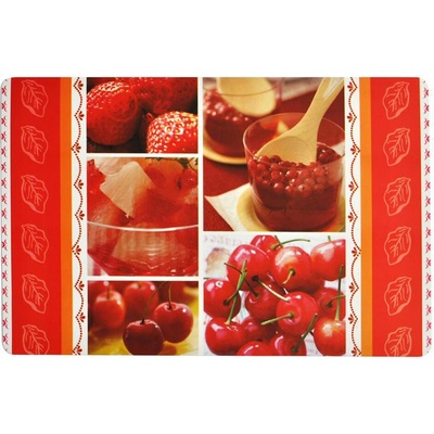 TORO Plastové prestieranie ovocie ČERVENÁ 43x28cm