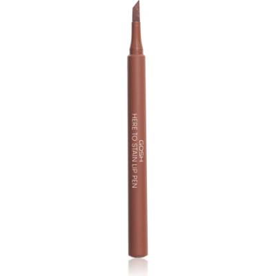 Gosh copenhagen Here To Stain Lip Pen маркер за устни за дълготраен ефект цвят 006 Coffee Stain 1ml