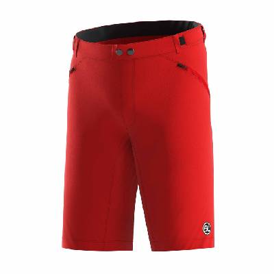 Къси панталони Bicycle Line Men's Ostiglia 2 Baggy UPF 50+ Knee Length Zip Pockets MTB Shorts - Red