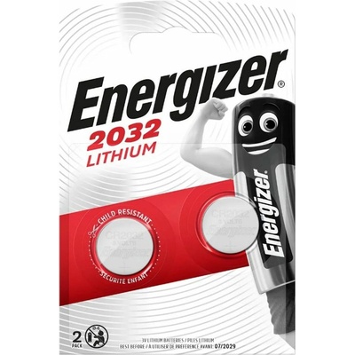 Energizer Батерии литиеви Energizer, CR2032, 3V, 2 бр. в опаковка (9282126)